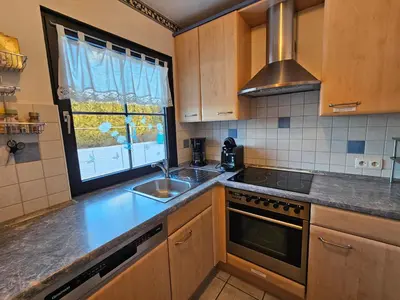 Küche/Küchenzeile in der Unterkunft Feriendorf Hochbergle Haus Marie