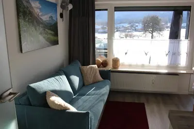 Ein Sitzbereich in der Unterkunft Schmugglereck