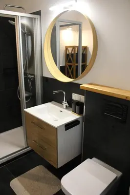 Ein Badezimmer in der Unterkunft Schmugglereck