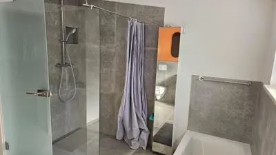 Ein Badezimmer in der Unterkunft Ferienhaus Meli