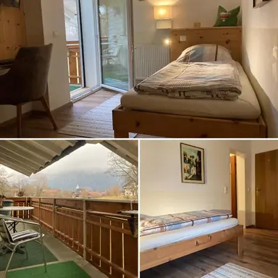 Ein Bett oder Betten in einem Zimmer der Unterkunft Gästehaus Margarita
