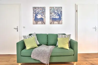 Ein Sitzbereich in der Unterkunft Ferienhaus Schreieck