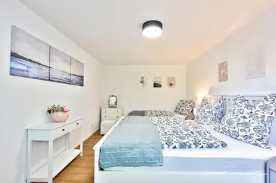 Ein Bett oder Betten in einem Zimmer der Unterkunft Ferienhaus Schreieck