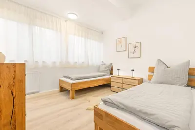 Ein Bett oder Betten in einem Zimmer der Unterkunft Auristela