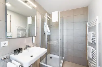 Ein Badezimmer in der Unterkunft Seminar- und Schulungszentrum Kloster Furth