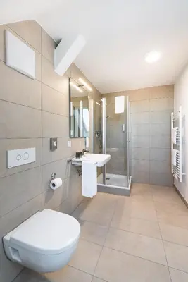 Ein Badezimmer in der Unterkunft Seminar- und Schulungszentrum Kloster Furth