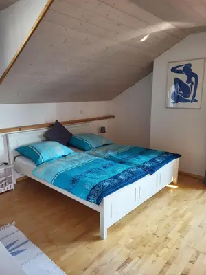 Ein Bett oder Betten in einem Zimmer der Unterkunft Ferienwohnung Czanderl