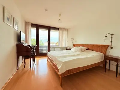 Ein Bett oder Betten in einem Zimmer der Unterkunft Bodenschneidsuiten Wanderslust