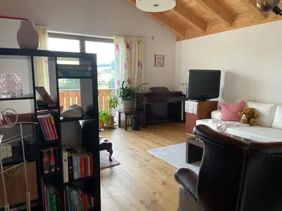 TV/Unterhaltungsangebot in der Unterkunft Ferienwohnung mit Bergblick