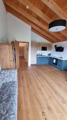 Küche/Küchenzeile in der Unterkunft Ferienwohnung mit Bergblick