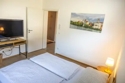 Ein Bett oder Betten in einem Zimmer der Unterkunft Brei Haus