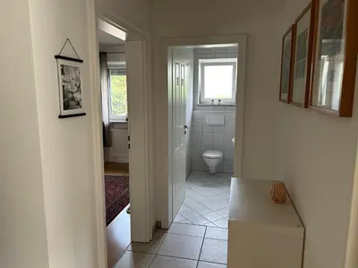 Ein Badezimmer in der Unterkunft Gemütliche Wohnung in Baldham bei München