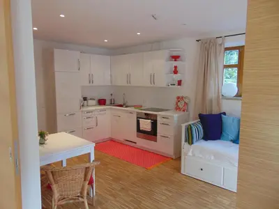 Küche/Küchenzeile in der Unterkunft Ferienwohnung Kiental