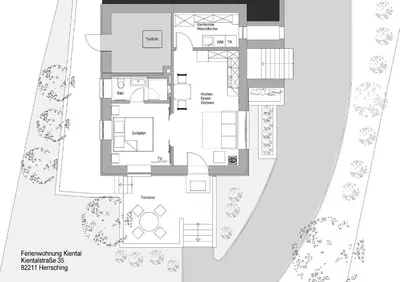 Grundriss der Unterkunft Ferienwohnung Kiental