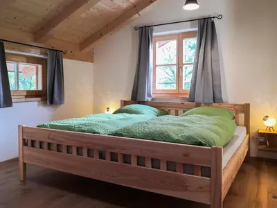 Ein Bett oder Betten in einem Zimmer der Unterkunft Naturlandhof Mitterer