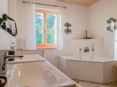 Ein Badezimmer in der Unterkunft Naturlandhof Mitterer
