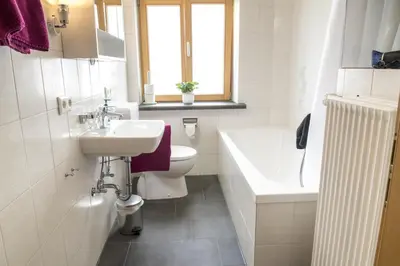 Ein Badezimmer in der Unterkunft Ferienwohnung Stumbaum