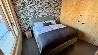 Ein Bett oder Betten in einem Zimmer der Unterkunft Fichtenstadel Unterwössen