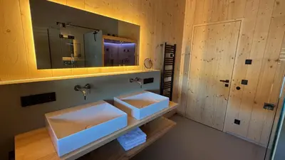 Ein Bett oder Betten in einem Zimmer der Unterkunft Fichtenstadel Unterwössen
