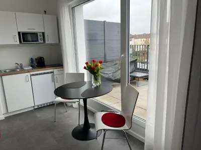 Küche/Küchenzeile in der Unterkunft Comfort City Living
