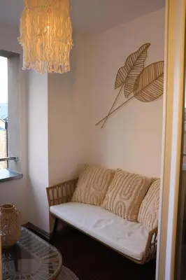Ein Sitzbereich in der Unterkunft City Quartier 8 Traumlage Augsburg Zentrum