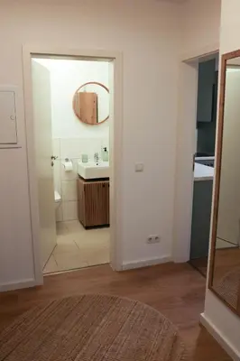 Ein Badezimmer in der Unterkunft City Quartier 8 Traumlage Augsburg Zentrum