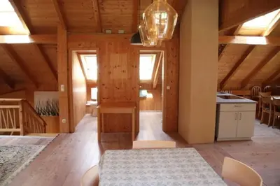 Küche/Küchenzeile in der Unterkunft Hütte im Moor