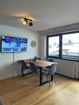 TV/Unterhaltungsangebot in der Unterkunft Gemütliche Ferienwohnung Zugspitzblick in Oberau