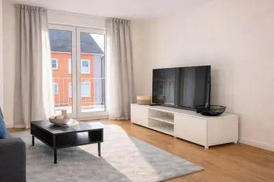 TV/Unterhaltungsangebot in der Unterkunft Luxus Apartment - Charmante 2 ZKB Ferienwohnung