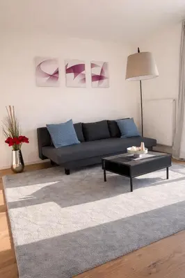 Ein Sitzbereich in der Unterkunft Luxus Apartment - Charmante 2 ZKB Ferienwohnung
