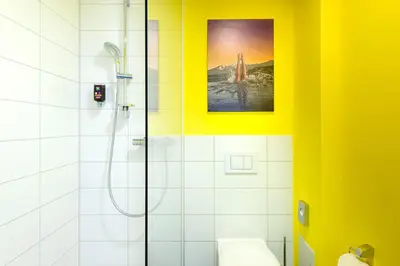 Ein Badezimmer in der Unterkunft Felix Hotel Kaufbeuren