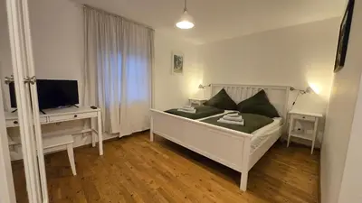 Ein Bett oder Betten in einem Zimmer der Unterkunft Wirt zSeifriedswörth