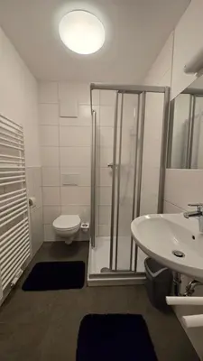 Ein Badezimmer in der Unterkunft Wirt zSeifriedswörth