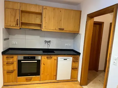 Küche/Küchenzeile in der Unterkunft Ferienwohnung Fichtentraum