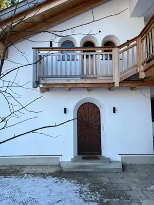 Ein Balkon oder eine Terrasse in der Unterkunft Ferienwohnung Fichtentraum