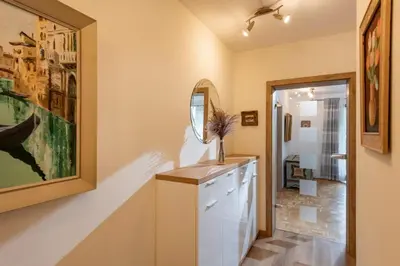 Ein Badezimmer in der Unterkunft Panoramagarten mit einem Traum Blick
