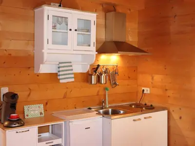 Küche/Küchenzeile in der Unterkunft Apartment Studio Blockhaus by Interhome