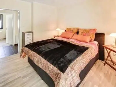 Ein Bett oder Betten in einem Zimmer der Unterkunft Apartment in Holzhausen mit Terrasse by Interhome