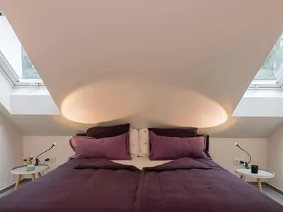 Ein Bett oder Betten in einem Zimmer der Unterkunft Apartment Charmante Wohnung in Holzhausen mit Grill by Interhome