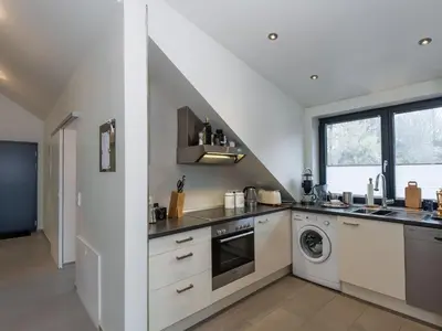 Küche/Küchenzeile in der Unterkunft Apartment Charmante Wohnung in Holzhausen mit Grill by Interhome