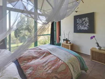 Ein Bett oder Betten in einem Zimmer der Unterkunft Apartment Immas Welt by Interhome