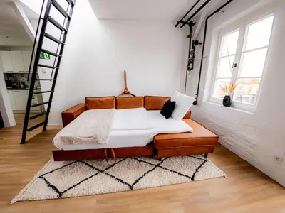 Ein Bett oder Betten in einem Zimmer der Unterkunft Apartment Mühldorf Innblick by Interhome