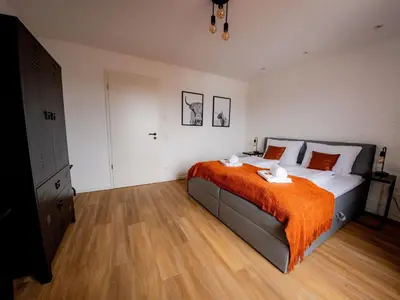 Ein Bett oder Betten in einem Zimmer der Unterkunft Apartment Mühldorf Innblick by Interhome