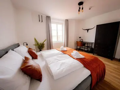 Ein Bett oder Betten in einem Zimmer der Unterkunft Apartment Mühldorf Innblick by Interhome