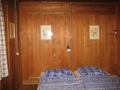 Ein Bett oder Betten in einem Zimmer der Unterkunft Holiday Home Forsthaus Chiemsee by Interhome