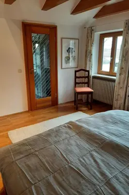 Ein Bett oder Betten in einem Zimmer der Unterkunft Apartment Lechrauschen Landsberg by Interhome