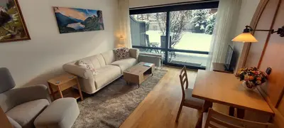 Ein Sitzbereich in der Unterkunft Wohnung Alpensteyn I