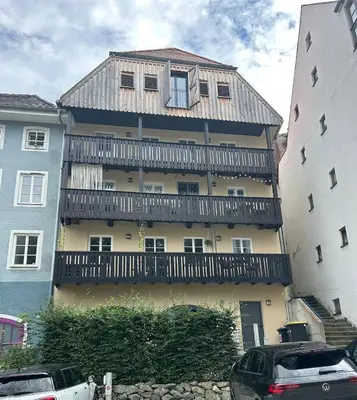 Das Gebäude in dem sich die Ferienwohnung befindet