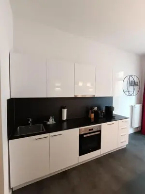Küche/Küchenzeile in der Unterkunft Nordic Stay Suite