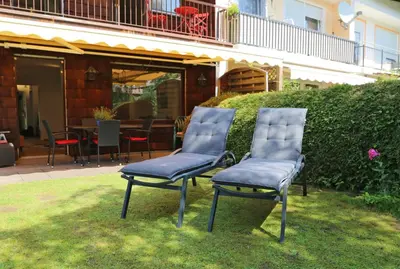 Ein Garten an der Unterkunft Ferienhaus Arielle